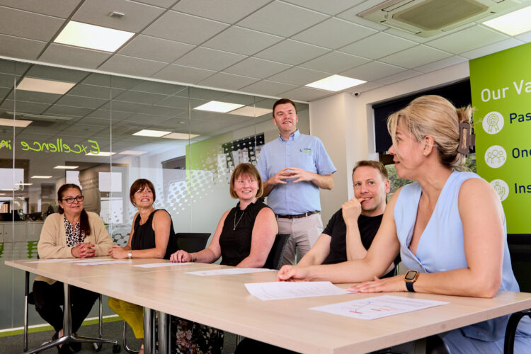 Image of one of our trainers discussing the Safeguarding Level 2 and Professional Boundaries training course with attendees