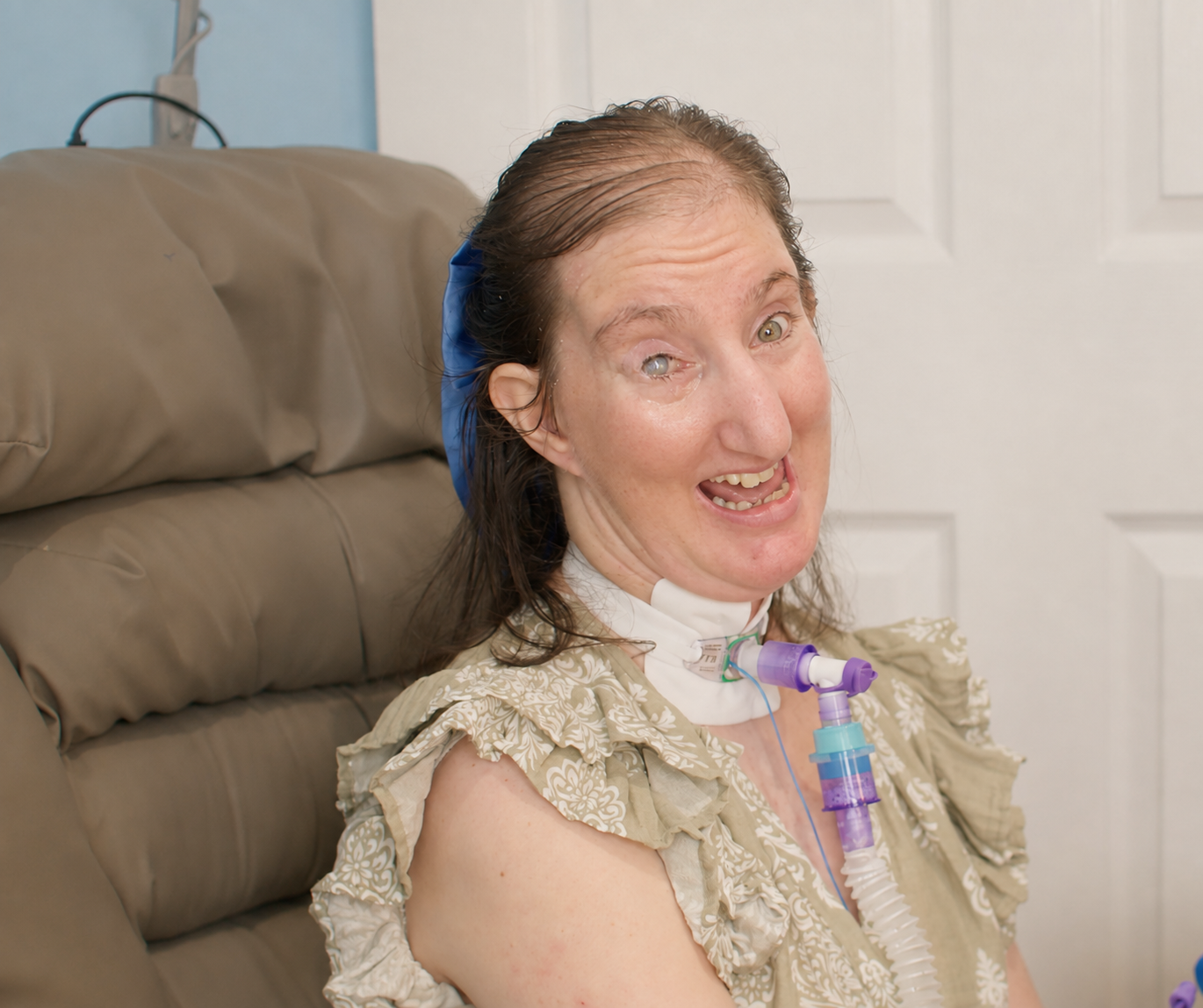 Woman living with cerebral palsy and complex care needs
