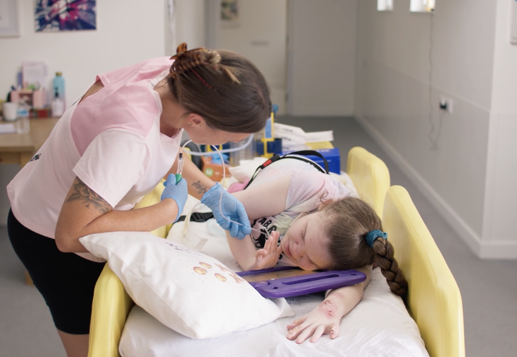 Young woman with complex care needs